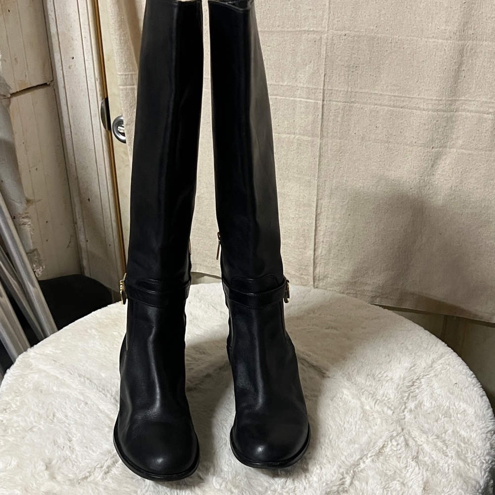 MK black knee high boots. I’m reposhing because heel is not what I wanted.